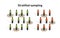 Stratified sampling method in statistics. Research on sample collecting data in scientific survey techniques.