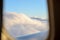 Stratocumulus clouds from airplane window