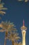 Stratosphere las vegas at sunset evening time