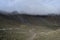 Stratovolcano Nevado De Toluca\'s crater on a cloudy day