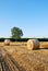 Straw bales on farmland