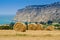 Straw bales landscape