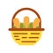 Straw basket with corn