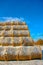 Straw Fodder Bales in Winter