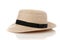 Straw hat withe black ribbon