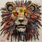 Straw Lion: A Graffitied Assemblage Of Wildlife Art And Industrial Chaos