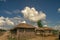 Straw roof Village House and Grain storage outside Phulwari Bettiah Near Champaranya