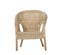 Straw wicker chair