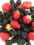 Strawbary and blackberry
