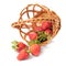 Strawberries in basket