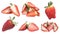 Strawberries collage