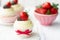 Strawberries and cream cupcakes