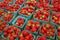 Strawberries displayed in baskets