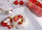 Strawberries, Meringue and cream