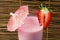 Strawberries milk shake