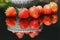 Strawberries on a picnic table