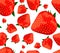Strawberries seamless background