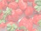 Strawberries, soft faded tone background