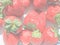 Strawberries, soft faded tone background