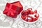 STRAWBERRIES SUGAR BOWL RED GIFT BOX