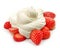 Strawberries with whipped cream