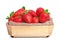strawberries wooden crate