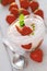 Strawberries and yoghurt