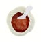 Strawberry Applesauce Dish Spoon