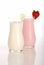 Strawberry and banana milk shake