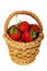 Strawberry in basket