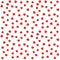 Strawberry berries on a white seamless pattern background.