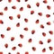 strawberry berry in chocolate, seamless pattern of sweets in watercolor for design for valentine's day, gentle