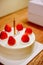 Strawberry birthday cake