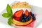 Strawberry and Blueberry Shortcake