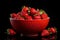 Strawberry bowl Photo, Cottagecore simple living