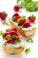 Strawberry bruschetta