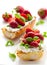 Strawberry bruschetta