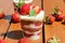 Strawberry cake trifle