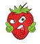 Strawberry cartoon character