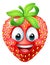 Strawberry Cartoon Emoticon Emoji Mascot Icon