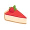 Strawberry cheesecake slice