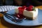 Strawberry Cheesecake with spoon and fork