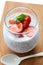 Strawberry chia seed pudding