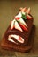 Strawberry cocoa cake