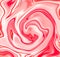 Strawberry cream abstract background. Mesh liquid surface digital illustration.