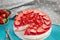 Strawberry creamy dessert homemade cake pie