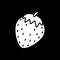 Strawberry dark mode glyph icon