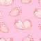 Strawberry doodle seamless