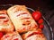 Strawberry filled puff pastry
