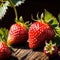 Strawberry fresh raw organic fruit